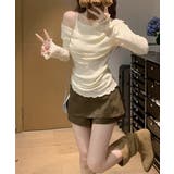 フェミニンオフショルダートップス春秋 レディース ドレープネックカットソーメロウ… | SUNSHINE CLOSET | 詳細画像11