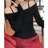 フェミニンオフショルダートップス春秋 レディース ドレープネックカットソーメロウ… | SUNSHINE CLOSET | 詳細画像5