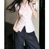 ウエストギャザー襟付きシャツレディース ウエストマークトップスきれいめ 大人可愛… | SUNSHINE CLOSET | 詳細画像10