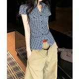 ウエストギャザー襟付きシャツレディース ウエストマークトップスきれいめ 大人可愛… | SUNSHINE CLOSET | 詳細画像2