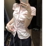 ウエストギャザー襟付きシャツレディース ウエストマークトップスきれいめ 大人可愛… | SUNSHINE CLOSET | 詳細画像7