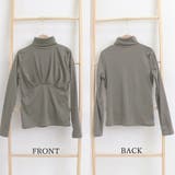 タートルネックトップスカットソー風 春 春服 | ANGELCLOSET | 詳細画像3