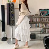 ティアードスカート プリーツ 韓国 春夏 | SUNSHINE CLOSET | 詳細画像6 