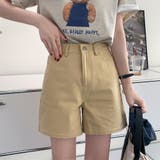 ハイウエスト カラーショートパンツ 韓国 | SUNSHINE CLOSET | 詳細画像1 