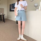 ハイウエスト カラーショートパンツ 韓国 | SUNSHINE CLOSET | 詳細画像15 
