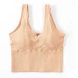 肌色 | タンクトップ Vネックリブニット シンプル | SUNSHINE CLOSET