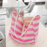 ボーダーキャンバストートバッグa4大容量 | SUNSHINE CLOSET | 詳細画像13 