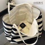 ボーダーキャンバストートバッグa4大容量 | SUNSHINE CLOSET | 詳細画像5 
