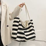 ボーダーキャンバストートバッグa4大容量 | SUNSHINE CLOSET | 詳細画像6 