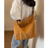 コーデュロイショルダーバッグ大きめ韓国風 | SUNSHINE CLOSET | 詳細画像13