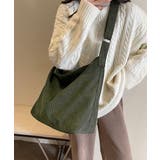 コーデュロイショルダーバッグ大きめ韓国風 | SUNSHINE CLOSET | 詳細画像15