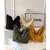 コーデュロイショルダーバッグ大きめ韓国風 | SUNSHINE CLOSET | 詳細画像16