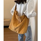 コーデュロイショルダーバッグ大きめ韓国風 | SUNSHINE CLOSET | 詳細画像9