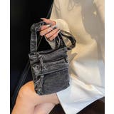 ミニバッグレディース デニムバッグウォッシュ加工 ショルダーバッグヴィンテージ風 | SUNSHINE CLOSET | 詳細画像1 