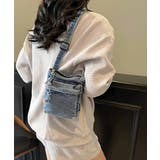 ミニバッグレディース デニムバッグウォッシュ加工 ショルダーバッグヴィンテージ風 | SUNSHINE CLOSET | 詳細画像11 