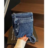 ミニバッグレディース デニムバッグウォッシュ加工 ショルダーバッグヴィンテージ風 | SUNSHINE CLOSET | 詳細画像17 