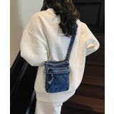 ミニバッグレディース デニムバッグウォッシュ加工 ショルダーバッグヴィンテージ風 | SUNSHINE CLOSET | 詳細画像5 
