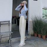 セミワイドパンツハイウエストロングパンツ | SUNSHINE CLOSET | 詳細画像10 