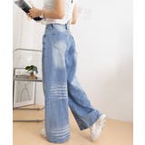 ウォッシュ加工デニムパンツ ワイドデニム | SUNSHINE CLOSET | 詳細画像23 
