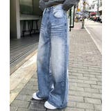 ウォッシュ加工デニムパンツ ワイドデニム | SUNSHINE CLOSET | 詳細画像5 