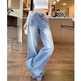 ウォッシュ加工デニムパンツ ワイドデニム | SUNSHINE CLOSET | 詳細画像7 
