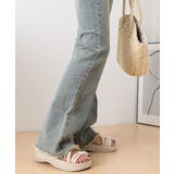 セミフレアデニムパンツ美脚フリンジパンツ | SUNSHINE CLOSET | 詳細画像16 