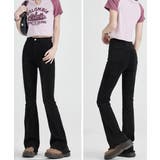 セミフレアデニムパンツ美脚フリンジパンツ | SUNSHINE CLOSET | 詳細画像6 