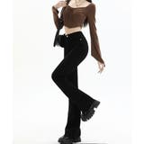 セミフレアデニムパンツ美脚フリンジパンツ | SUNSHINE CLOSET | 詳細画像7 