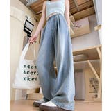 美脚デニム風ワイドパンツタック入りパンツ | SUNSHINE CLOSET | 詳細画像15 