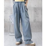 美脚デニム風ワイドパンツタック入りパンツ | SUNSHINE CLOSET | 詳細画像16 