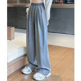 美脚デニム風ワイドパンツタック入りパンツ | SUNSHINE CLOSET | 詳細画像4 