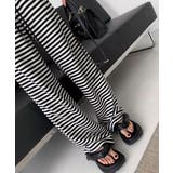 リラックスボーダーパンツウエスト紐韓国風 | SUNSHINE CLOSET | 詳細画像8 