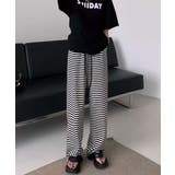 リラックスボーダーパンツウエスト紐韓国風 | SUNSHINE CLOSET | 詳細画像9 