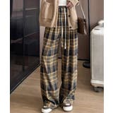 チェック柄パンツハイウエストワイドパンツ | SUNSHINE CLOSET | 詳細画像13 