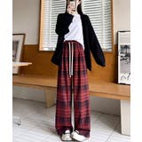 チェック柄パンツハイウエストワイドパンツ | SUNSHINE CLOSET | 詳細画像17 