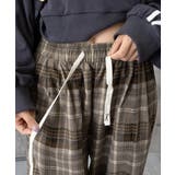 チェック柄パンツハイウエストワイドパンツ | SUNSHINE CLOSET | 詳細画像24 