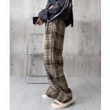 チェック柄パンツハイウエストワイドパンツ | SUNSHINE CLOSET | 詳細画像25 