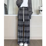 チェック柄パンツハイウエストワイドパンツ | SUNSHINE CLOSET | 詳細画像7 