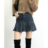 プリーツデニムスカートミニスカート韓国風 | SUNSHINE CLOSET | 詳細画像14 