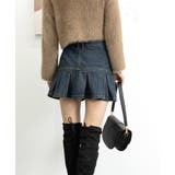 プリーツデニムスカートミニスカート韓国風 | SUNSHINE CLOSET | 詳細画像17 