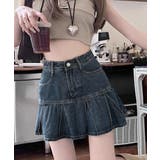 プリーツデニムスカートミニスカート韓国風 | SUNSHINE CLOSET | 詳細画像3 