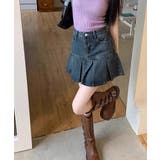 プリーツデニムスカートミニスカート韓国風 | SUNSHINE CLOSET | 詳細画像9 