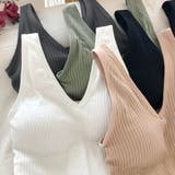 タンクトップ Vネックリブニット シンプル | SUNSHINE CLOSET | 詳細画像11 