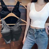 タンクトップ Vネックリブニット シンプル | SUNSHINE CLOSET | 詳細画像7 