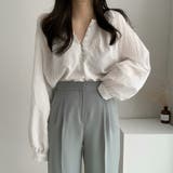 フロントボタン ブラウス バルーンシャツ | SUNSHINE CLOSET | 詳細画像6 