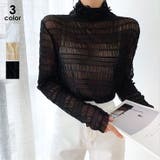 シースルー チュールレーストップス 肌透け | ANGELCLOSET | 詳細画像1