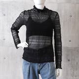 シースルー チュールレーストップス 肌透け | ANGELCLOSET | 詳細画像10