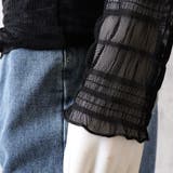 シースルー チュールレーストップス 肌透け | ANGELCLOSET | 詳細画像14