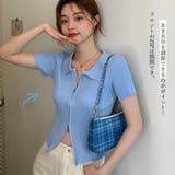 ニットトップス 半袖 リブ編み | ANGELCLOSET | 詳細画像10