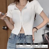 ニットトップス 半袖 リブ編み | ANGELCLOSET | 詳細画像4
